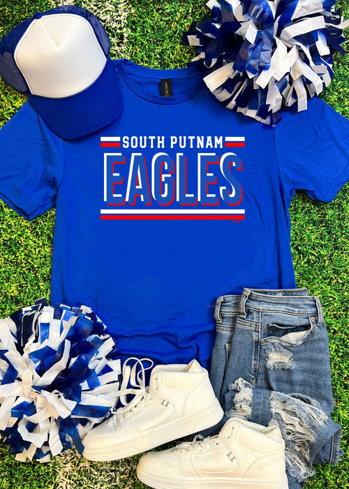 South Putnam - Tripple Threat Eagles Tee Shirt (SPIRIT1140-DTF-TEE)