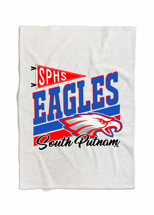 South Putnam - Eagles Penant Mascot Sweatshirt Blanket (SPIRIT1101-SSBLANKET)