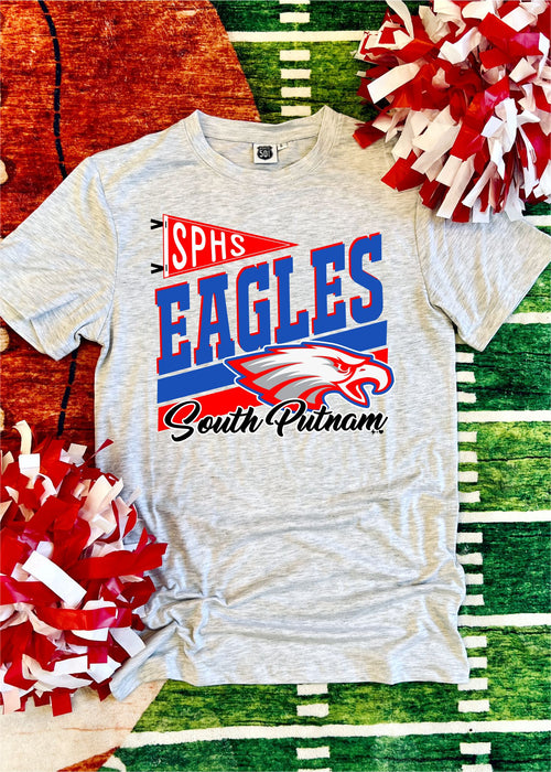 South Putnam - Eagles Penant Mascot Tee Shirt (SPIRIT1101-SUB-TEE)